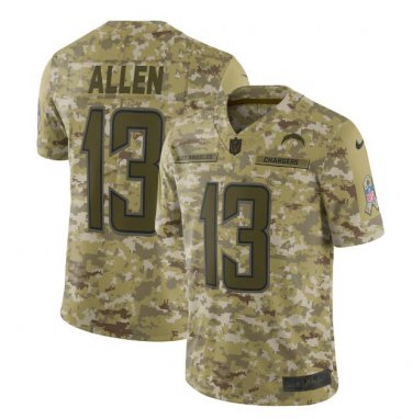 Keenan Allen #13 Los Angeles Chargers Salute to Service Limited Player Jersey Men's Camo Size XL