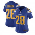 Melvin Gordon #28 Los Angeles Chargers Color Rush Limited Player Jersey Women's Royal Size M