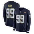 Joey Bosa #99 Los Angeles Chargers Therma Long Sleeve Jersey Men's Navy Size XXL