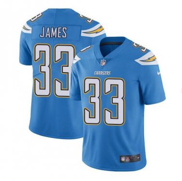 Derwin James #33 Los Angeles Chargers Limited Player Jersey Men's Blue Size XXL