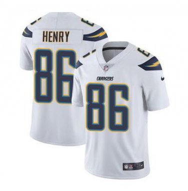 Hunter Henry #86 Los Angeles Chargers Limited Player Jersey Men's White Size S