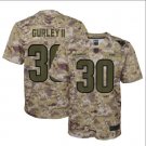 Todd Gurley II #30 Los Angeles Rams Salute to Service Limited Jersey Youth Camo Size L