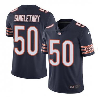 Mike Singletary #50 Chicago Bears Limited Player Jersey Men's Navy Size XL