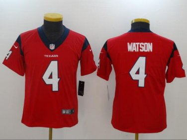 Deshaun Watson #4 Houston Texans Limited Player Jersey Youth Red Size L