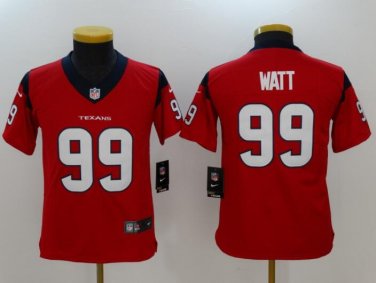 J.J. Watt #99 Houston Texans Limited Player Jersey Youth Red Size S