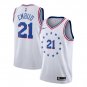 Joel Embiid #21 Philadelphia 76ers 2018/19 Swingman Men's Jersey Earned Edition White Size XXL