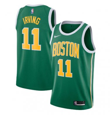 Kyrie Irving #11 Boston Celtics 2018/19 Swingman Men's Jersey Earned Edition Green Size M