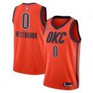 Russell Westbrook #0 Oklahoma City Thunder 2018/19 Swingman Jersey Earned Edition Orange Size XXL