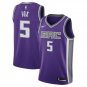 De'Aaron Fox #5 Sacramento Kings Swingman Men's Jersey Purple Icon Edition Size M