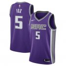 De'Aaron Fox #5 Sacramento Kings Swingman Men's Jersey Purple Icon Edition Size XXL
