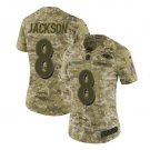 Lamar Jackson #8 Baltimore Ravens Salute to Service Limited Player Jersey Women's Camo Size XXL