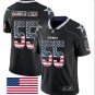 Leighton Vander Esch #55 Dallas Cowboys Rush Limited Player Jersey Men's Black USA Flag Size S