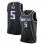 De'Aaron Fox #5 Sacramento Kings Swingman Men's Jersey Black Statement Edition Size M