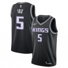 De'Aaron Fox #5 Sacramento Kings Swingman Men's Jersey Black Statement Edition Size XL