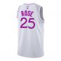 Derrick Rose #25 Minnesota Timberwolves 2018/19 Swingman Men's Jersey Earned Edition White Size L