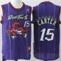 Vince Carter #15 Toronto Raptors Hardwood Classics Men's Jersey Purple Size XL