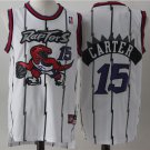Vince Carter #15 Toronto Raptors Hardwood Classics Men's Jersey White Size M
