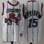 Vince Carter #15 Toronto Raptors Hardwood Classics Men's Jersey White Size M