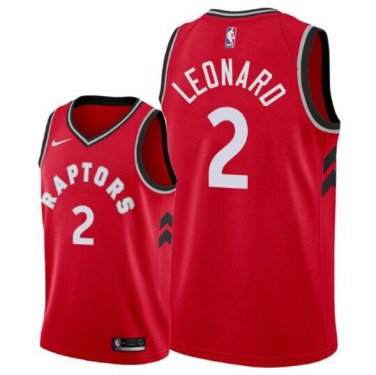 Kawhi Leonard #2 Toronto Raptors Swingman Men's Jersey Icon Edition Red Size XXL