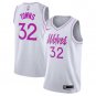 Karl-Anthony Towns #32 Minnesota Timberwolves 2018/19 Men's Jersey Earned Edition White Size L