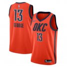 Paul George #13 Oklahoma City Thunder 2018/19 Swingman Jersey Earned Edition Orange Size XL