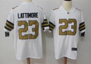 Marshon Lattimore #23 New Orleans Saints Color Rush Limited Player Jersey Men's White Size XXXL