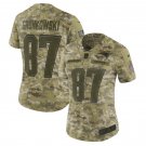 Rob Gronkowski #87 New England Patriots Salute to Service Limited Player Jersey Women's Camo Size S