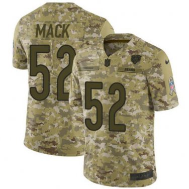 Khalil Mack #52 Chicago Bears Salute to Service Limited Jersey Men's Camo Size XXL