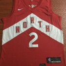 Kawhi Leonard #2 Toronto Raptors 2018/19 Swingman Men's Jersey City Edition Red Size XL