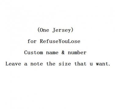 One Hockey Jersey,Custom name & number. Free shipping