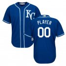 Custom Kansas City Royals Cool Base Player Men's Jersey Royal Size M L XL XXL XXXL