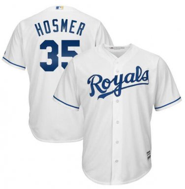 Eric Hosmer #35 Kansas City Royals Cool Base Player Men's Jersey White Size M