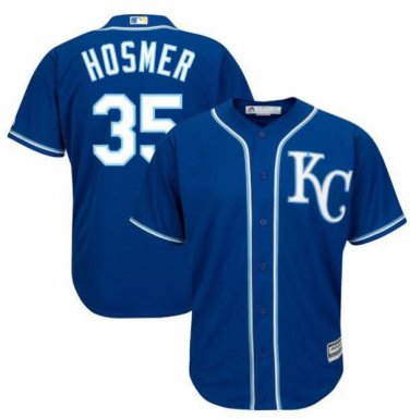 Eric Hosmer #35 Kansas City Royals Cool Base Player Men's Jersey Royal Size XXL