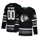 Custom Chicago Blackhawks 2019 All-Star Game Parley Men's Jersey Black Size S M L / XXXL Available