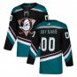 Custom Anaheim Ducks Alternate Blank Men's Jersey Black/Teal Size S M L / XXXL Available
