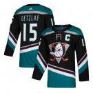 Ryan Getzlaf #15 Anaheim Ducks Alternate Blank Men's Jersey Black/Teal Size XL