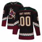 Custom Arizona Coyotes Alternate Blank Men's Jersey Black Size S M L XL XXL XXXL Available