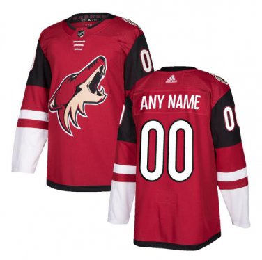 Custom Arizona Coyotes Home Blank Men's Jersey Maroon Size S M L XL XXL XXXL Available