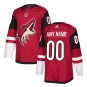 Custom Arizona Coyotes Home Blank Men's Jersey Maroon Size S M L XL XXL XXXL Available