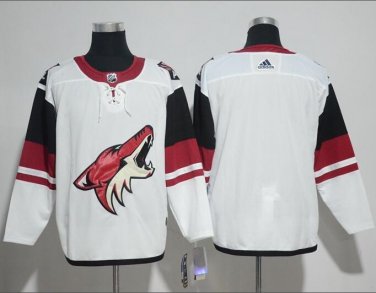 Arizona Coyotes Home Blank Men's Jersey White Size M