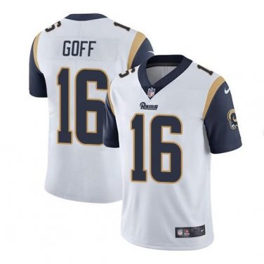 Jared Goff #16 Los Angeles Rams Limited Player Jersey Men's White Size S
