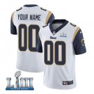 Custom Los Angeles Rams 2019 Super Bowl LIII Limited Jersey Men's White Size S M L XL XXL XXXL