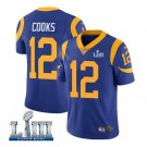 Brandin Cooks #12 Los Angeles Rams 2019 Super Bowl LIII Limited Player Jersey Men's Royal Size M