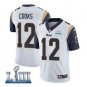 Brandin Cooks #12 Los Angeles Rams 2019 Super Bowl LIII Limited Player Jersey Men's White Size M