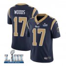 Robert Woods #17 Los Angeles Rams 2019 Super Bowl LIII Limited Player Jersey Men's Navy Size M