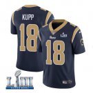 Cooper Kupp #18 Los Angeles Rams 2019 Super Bowl LIII Limited Player Jersey Men's Navy Size L
