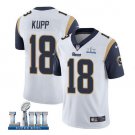 Cooper Kupp #18 Los Angeles Rams 2019 Super Bowl LIII Limited Player Jersey Men's White Size L