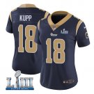Cooper Kupp #18 Los Angeles Rams 2019 Super Bowl LIII Limited Player Jersey Women's Navy Size XXL