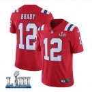 Tom Brady #12 New England Patriots 2019 Super Bowl LIII Limited Player Jersey Men's Red Size M
