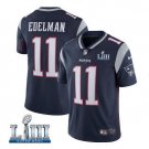 Julian Edelman #11 New England Patriots 2019 Super Bowl LIII Limited Jersey Men's Navy Size XXXL